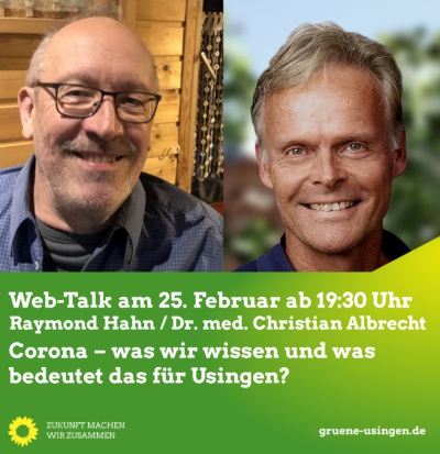 Web-Talk: Corona – was wir wissen und was bedeutet das für Usingen? @ Online, ein direkter Link befindet sich unten, unter dem Text zur Veranstaltung!