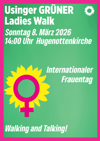 Hinweis zum GRÜNEN Ladies Walk